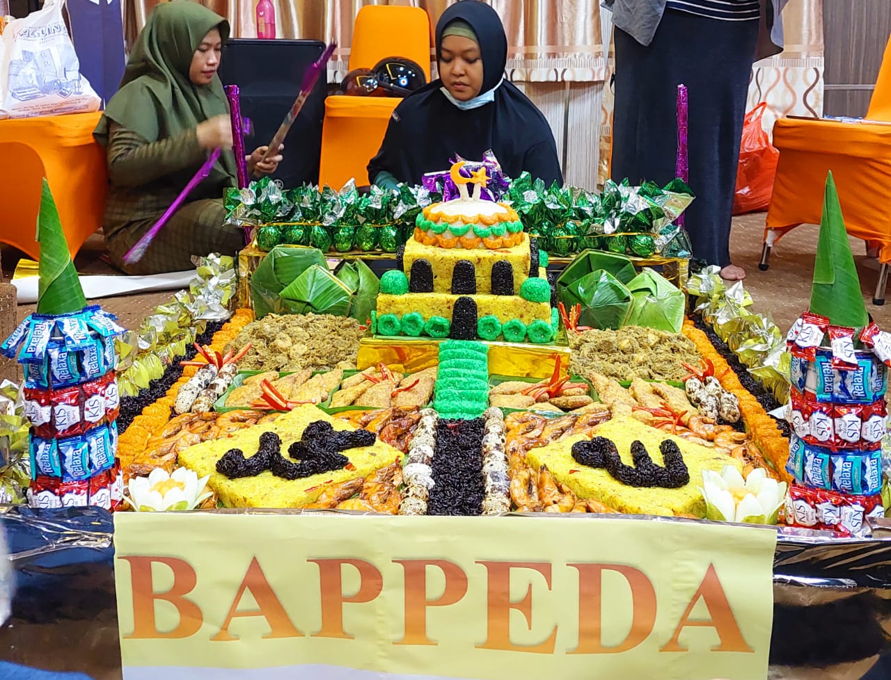 Bappeda Parepare Juara 2 Lomba Menghias dan Kreasi Kuliner Maulid Antar SKPD 
